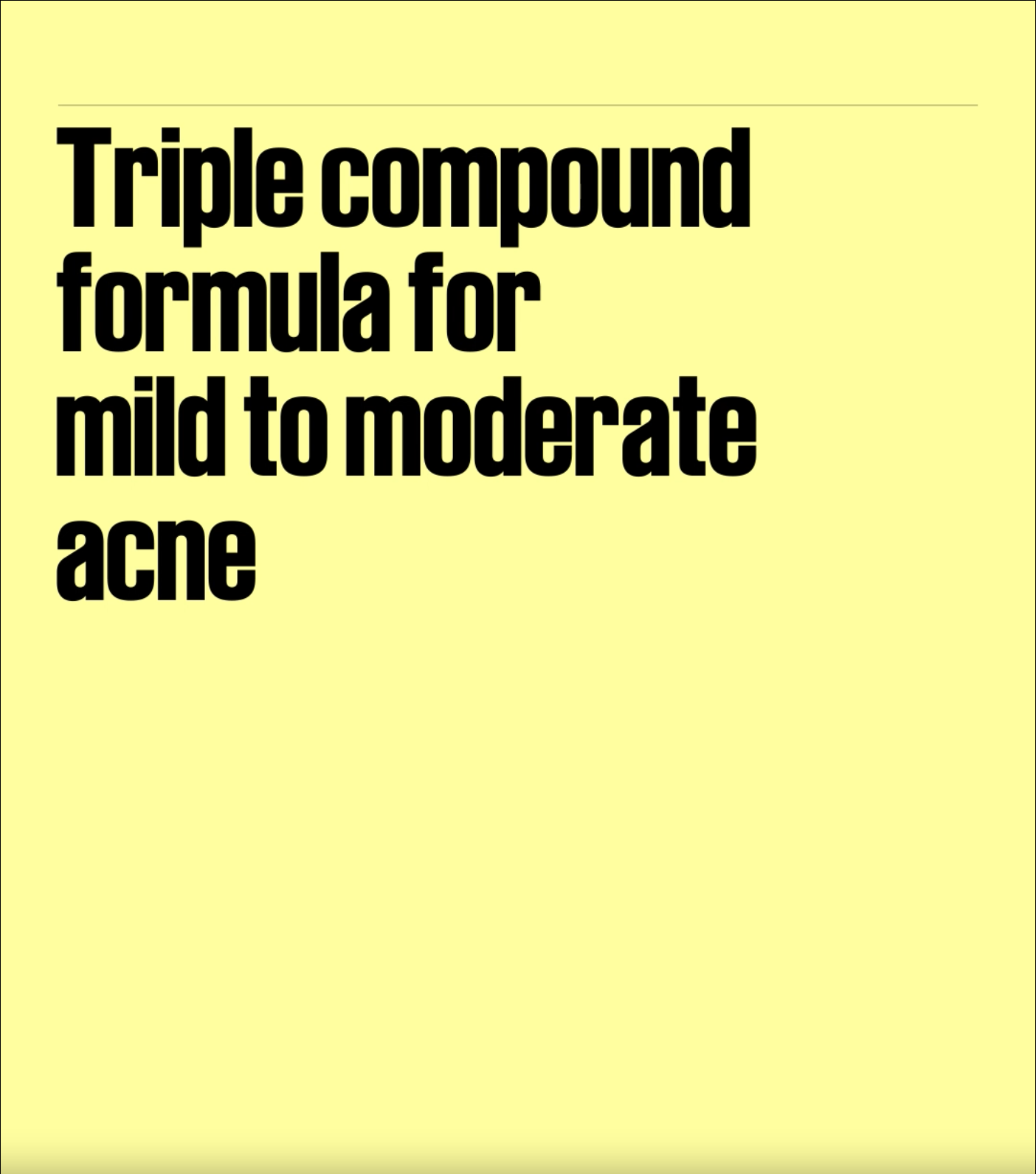 Triple compound formula — yellow background poster